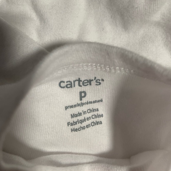 Preemie set of four cuffed sleeve button tops - Picture 2 of 3